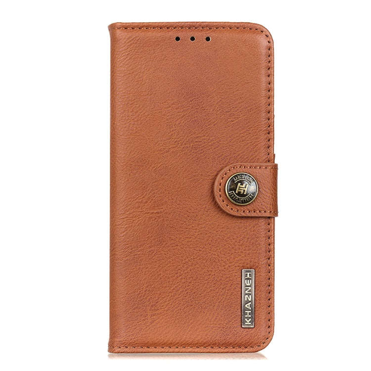 For Sony Xperia 5 VI KHAZNEH Cowhide Texture Horizontal Flip Leather Phone Case(Brown)