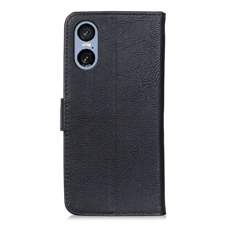 For Sony Xperia 5 VI KHAZNEH Cowhide Texture Horizontal Flip Leather Phone Case(Black)