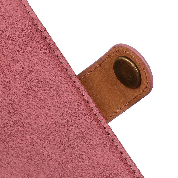 For Sony Xperia 5 VI KHAZNEH Cowhide Texture Horizontal Flip Leather Phone Case(Pink)