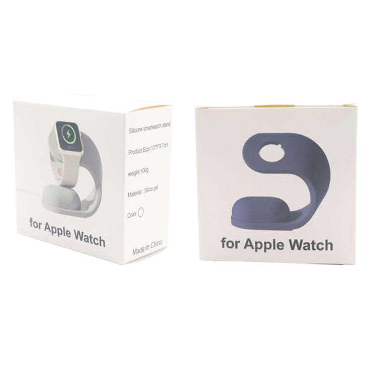 For Apple Watch Series Smart Watch U-shaped Silicone Charging Holder(Pink)