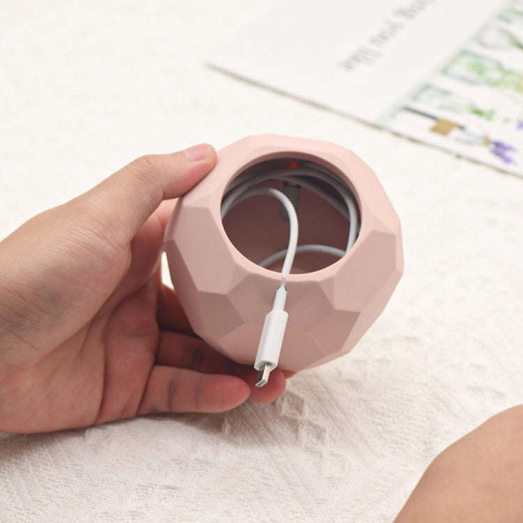 Diamond-shaped 2 in 1 Wireless Charging Silicone Base(Pink)