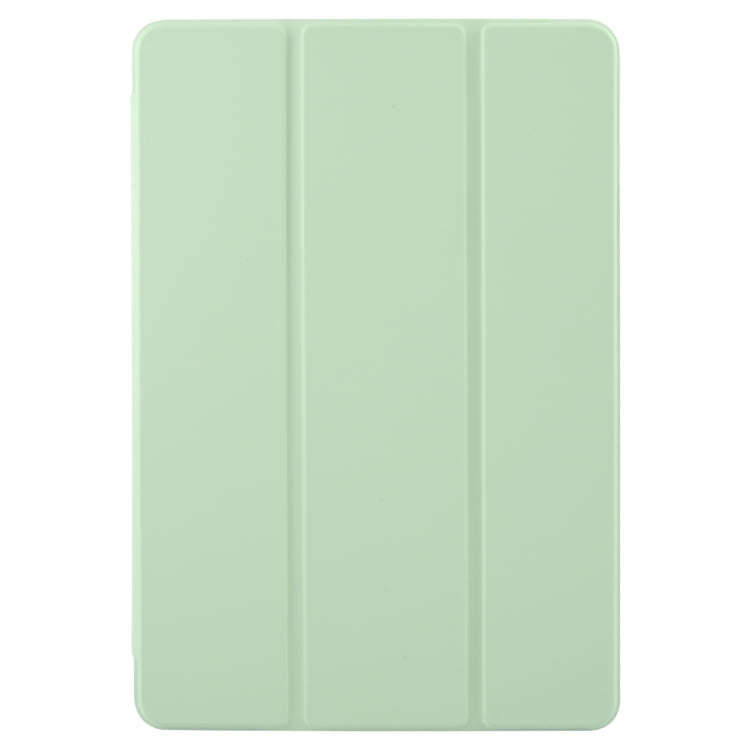 For Huawei MatePad 2023 / Air 11.5 Solid Color 3-folding Leather Tablet Case(Green)