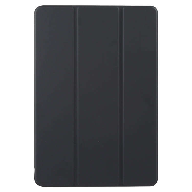 For Huawei MatePad 2023 / Air 11.5 Solid Color 3-folding Leather Tablet Case(Black)