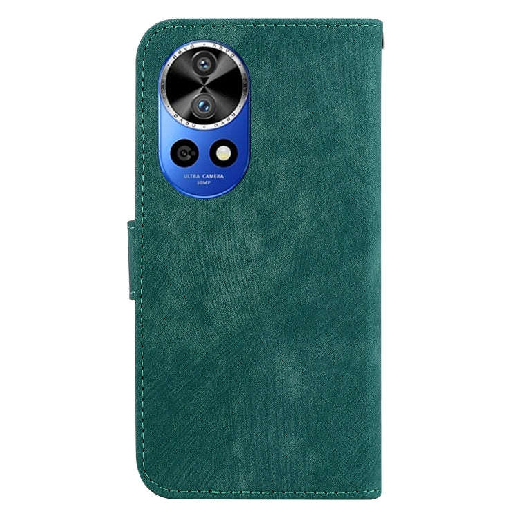 For Huawei nova 12 Pro / nova 12 Ultra Little Tiger Embossed Leather Phone Case(Green)