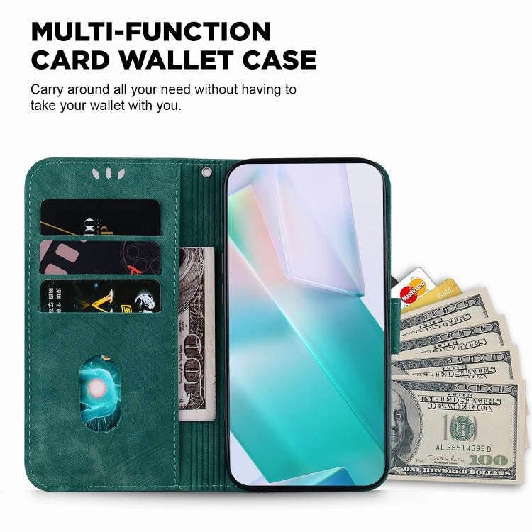For Huawei nova 12 Pro / nova 12 Ultra Little Tiger Embossed Leather Phone Case(Green)