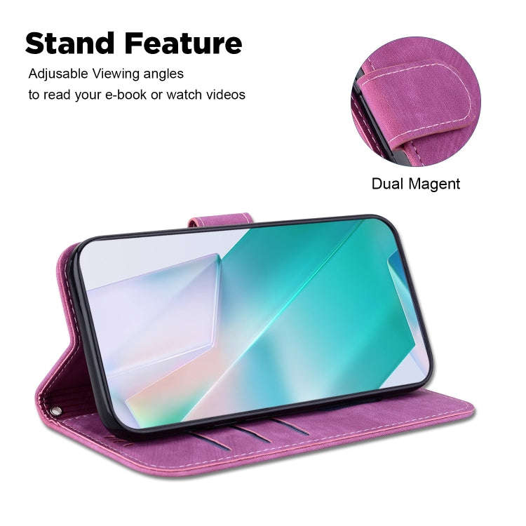 For Huawei nova 12 Pro / nova 12 Ultra Little Tiger Embossed Leather Phone Case(Rose Red)