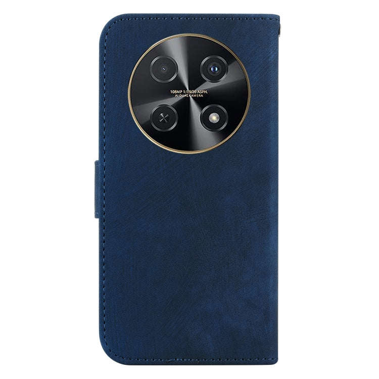 For Huawei nova 12i Little Tiger Embossed Leather Phone Case(Dark Blue)