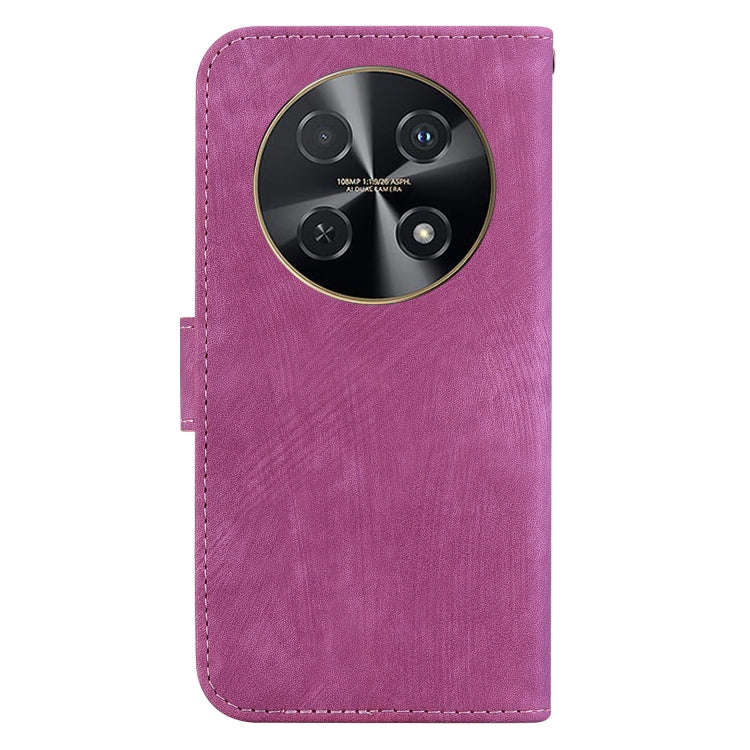For Huawei nova 12i Little Tiger Embossed Leather Phone Case(Rose Red)