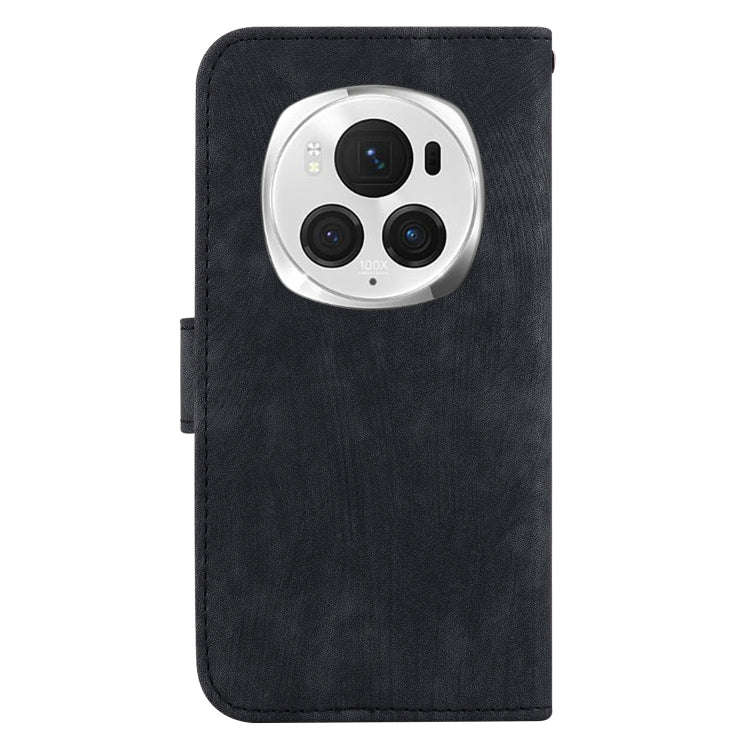 For Honor Magic6 Pro Little Tiger Embossed Leather Phone Case(Black)