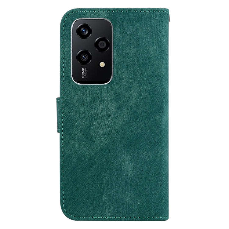 For Honor 200 Lite Global Little Tiger Embossed Leather Phone Case(Green)
