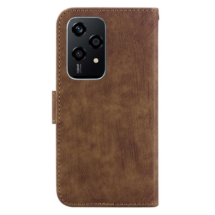 For Honor 200 Lite Global Little Tiger Embossed Leather Phone Case(Brown)