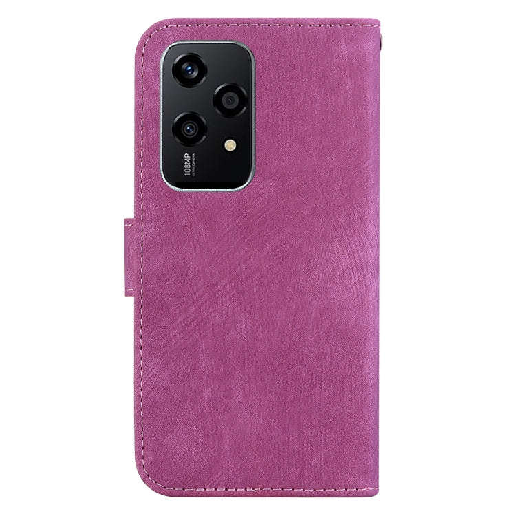 For Honor 200 Lite Global Little Tiger Embossed Leather Phone Case(Rose Red)