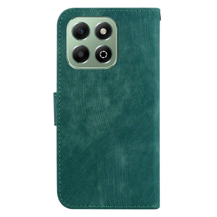 For Honor X6b Little Tiger Embossed Leather Phone Case(Green)