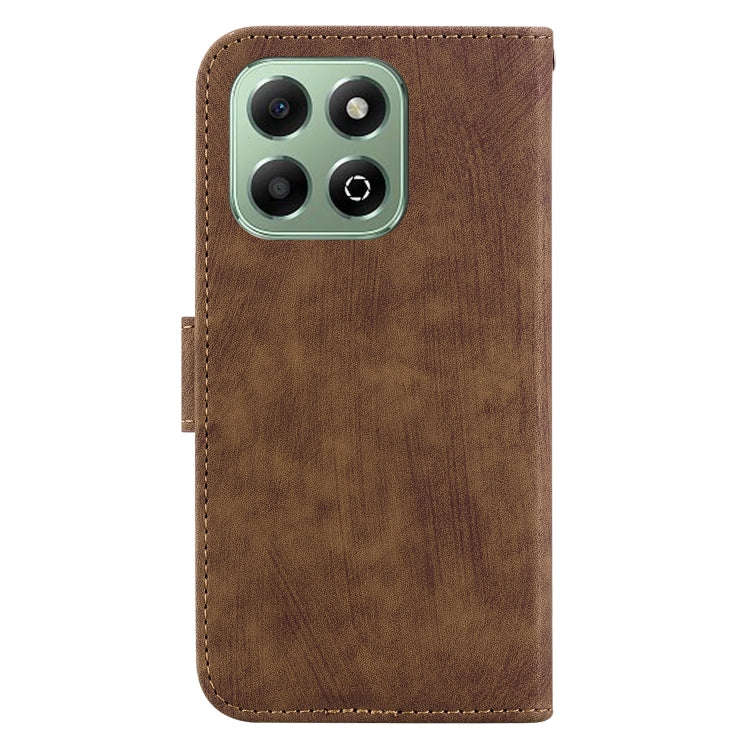 For Honor X6b Little Tiger Embossed Leather Phone Case(Brown)