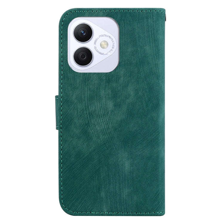 For Honor X60i Little Tiger Embossed Leather Phone Case(Green)