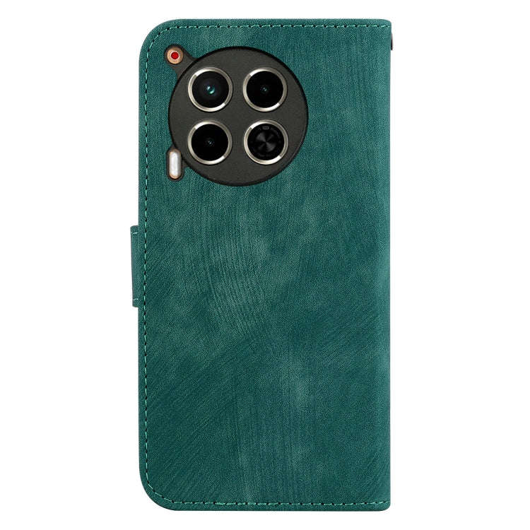 For Tecno Camon 30 4G / 5G Little Tiger Embossed Leather Phone Case(Green)