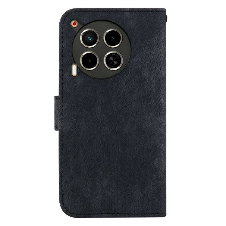 For Tecno Camon 30 4G / 5G Little Tiger Embossed Leather Phone Case(Black)
