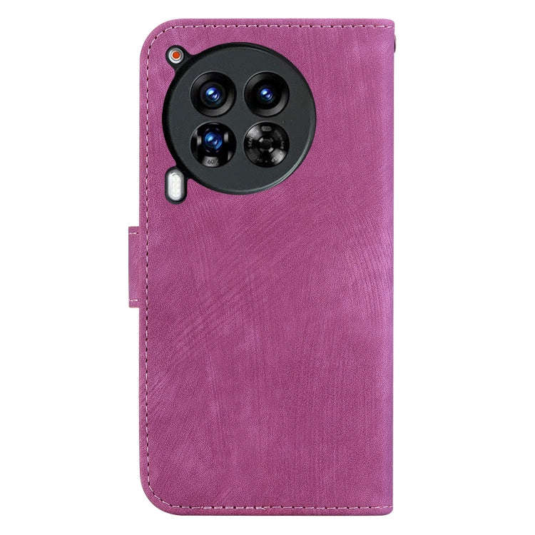 For Tecno Camon 30 Premier 5G Little Tiger Embossed Leather Phone Case(Rose Red)