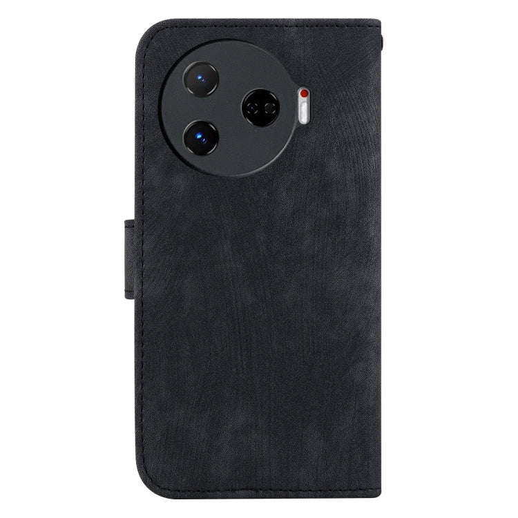 For Tecno Camon 30 Pro Little Tiger Embossed Leather Phone Case(Black)