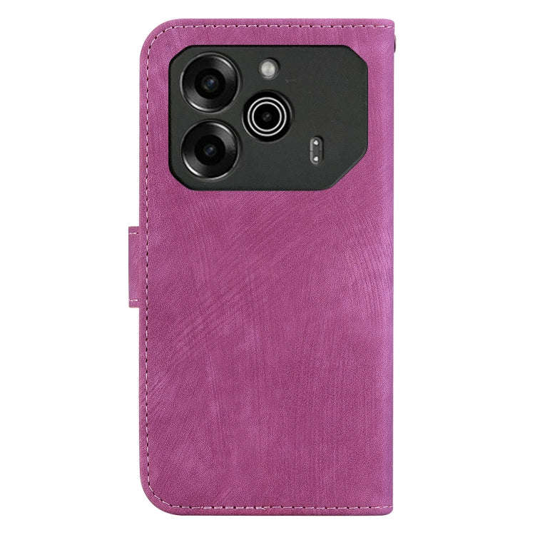 For Tecno Pova 6 / Pova 6 Pro Little Tiger Embossed Leather Phone Case(Rose Red)