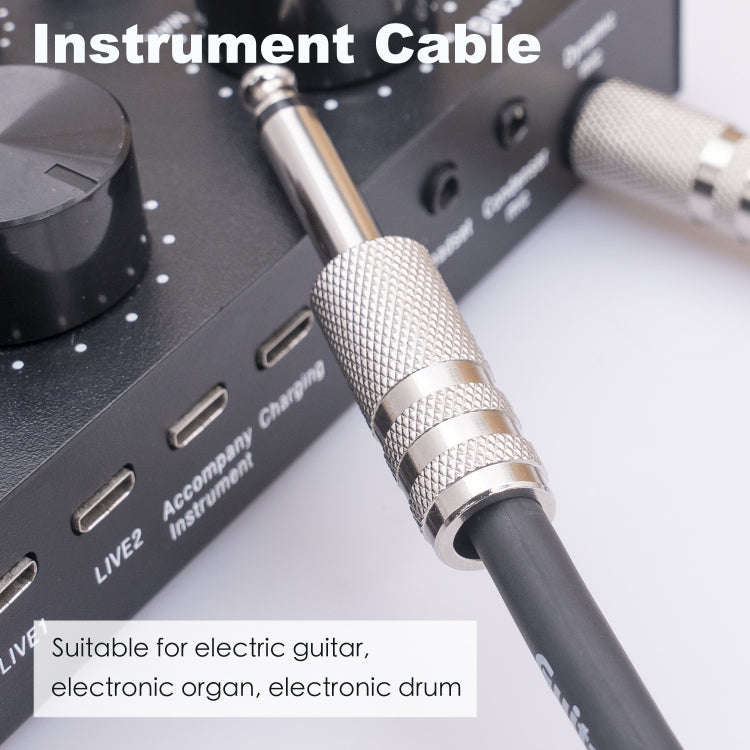 3045GR Mono 6.35mm Plug Male to Male Electric Guitar Audio Cable, Length:1.8m