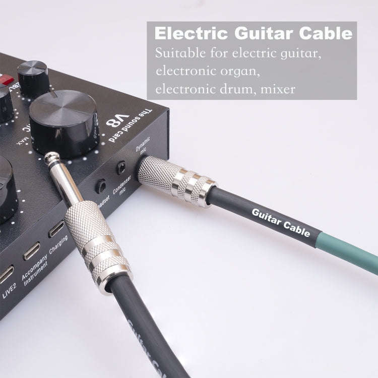 3045GR Mono 6.35mm Plug Male to Male Electric Guitar Audio Cable, Length:3m