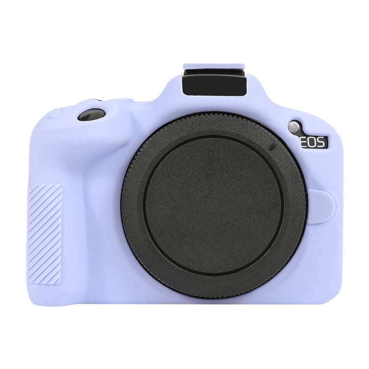 For Canon EOS R50 Soft Silicone Protective Case(Lilac Purple)