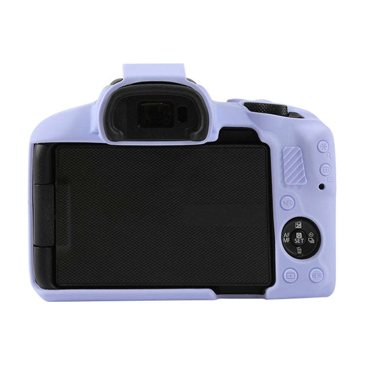 For Canon EOS R50 Soft Silicone Protective Case(Lilac Purple)