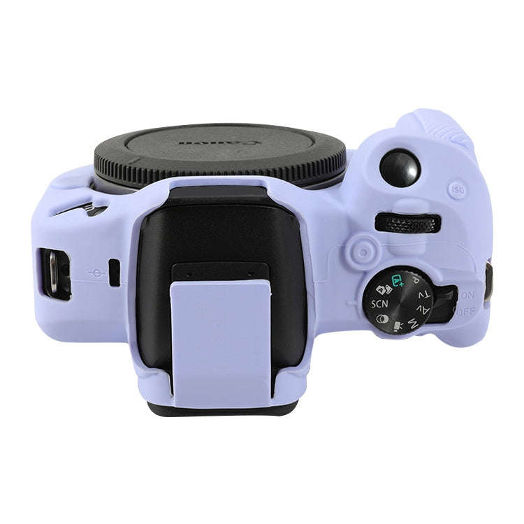 For Canon EOS R50 Soft Silicone Protective Case(Lilac Purple)