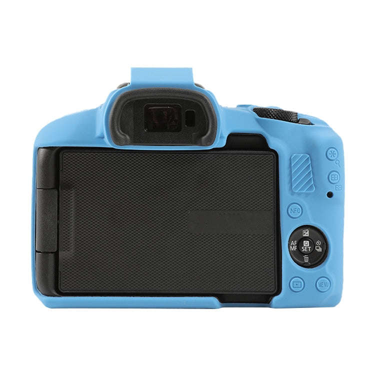For Canon EOS R50 Soft Silicone Protective Case(Dark Blue)