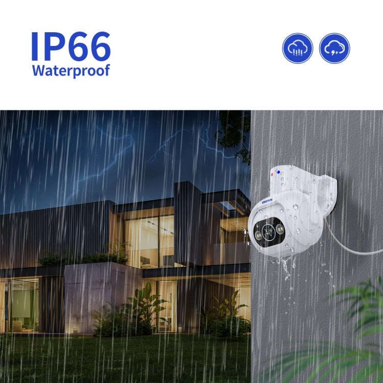 ESCAM PT304 HD 4MP Humanoid Detection Tracking WiFi Connection Sound Alarm Intelligent Night Visi...