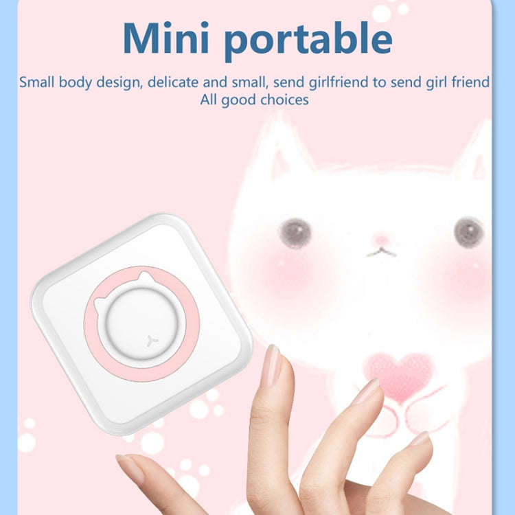C15 Portable Multifunction Mini Printer Support OCR Text Scanning(Pink)