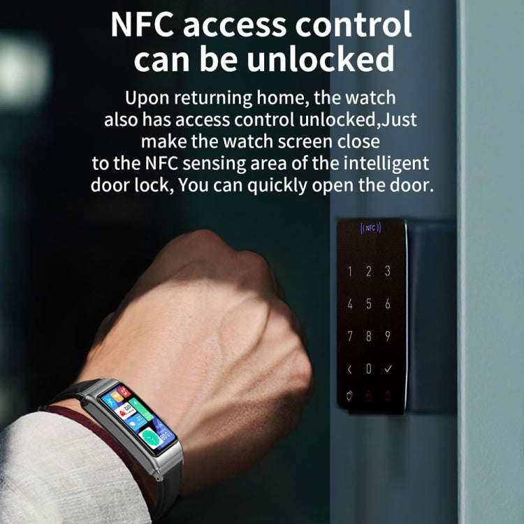 K80 1.57 inch Silicone Band IP67 Earphone Detachable Smart Watch Support Bluetooth Call(Black)
