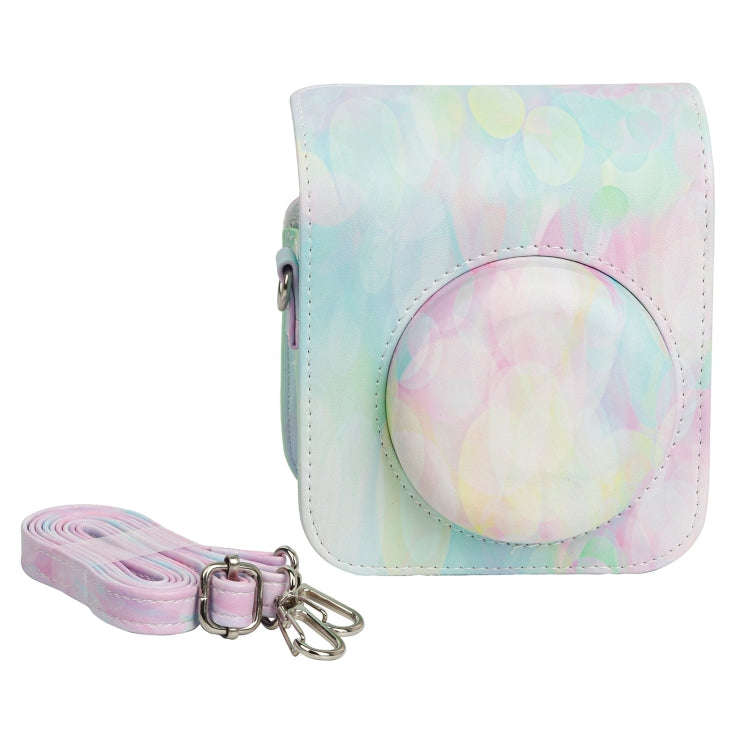 For FUJIFILM instax mini 12 Painted Full Body Leather Case Camera Bag with Strap(Dream Bubble)