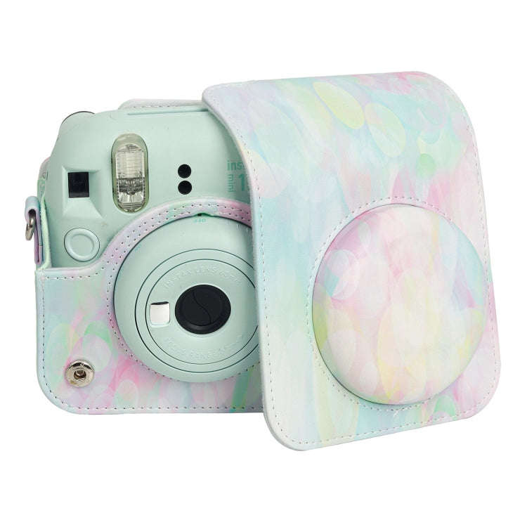 For FUJIFILM instax mini 12 Painted Full Body Leather Case Camera Bag with Strap(Dream Bubble)