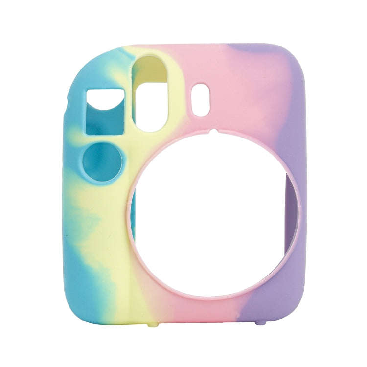 For FUJIFILM instax mini 12 Soft Silicone Camera Protective Case(Dark Blue Purple)