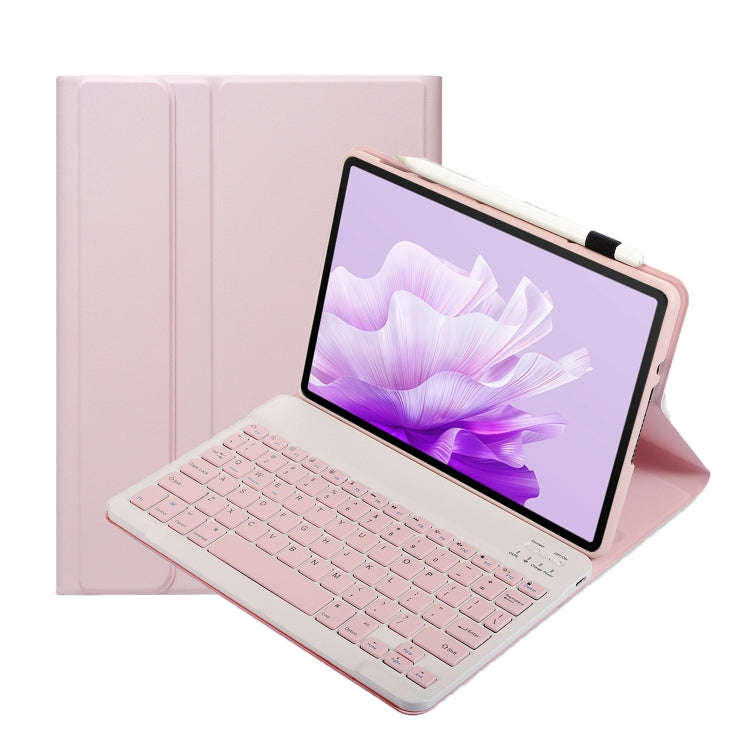 For Huawei MatePad 11.5 2023 AH17 Lambskin Texture Ultra-thin Detachable Bluetooth Keyboard Leath...