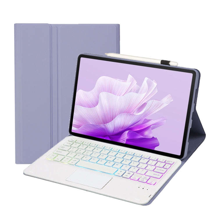For Huawei MatePad 11.5 2023 AH17-AS Lambskin Texture Ultra-thin Detachable Backlight Bluetooth K...