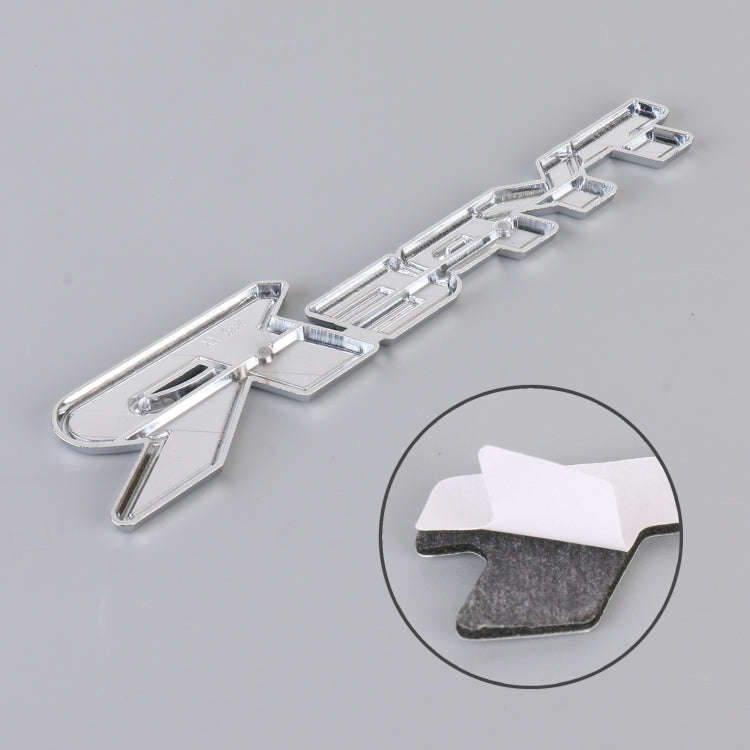 Car TYPE-R Personalized Aluminum Alloy Decorative Stickers, Size:15x3x0.4cm(White Red)
