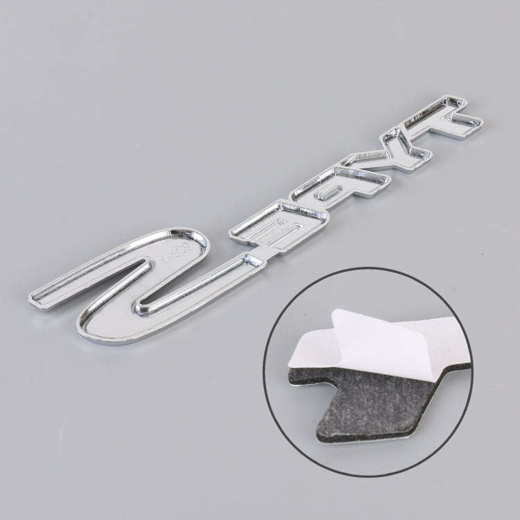 Car TYPE-S Personalized Aluminum Alloy Decorative Stickers, Size:15x3x0.4cm(Black Red)