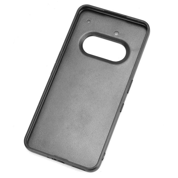 For Nothing Phone 3a Cow Pattern Sewing Back Cover Phone Case(Blue)