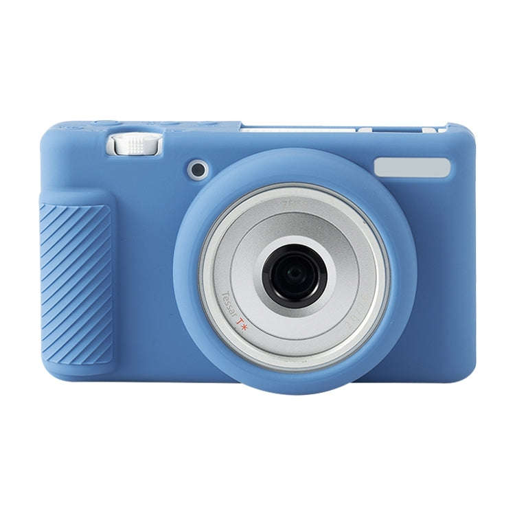 For Sony ZV-1F / ZV1 M2 Soft Silicone Protective Case(Blue)