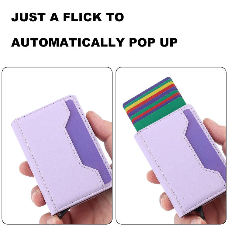 Anti Theft Brush Card Bag, Size:10x6x3cm(Purple)