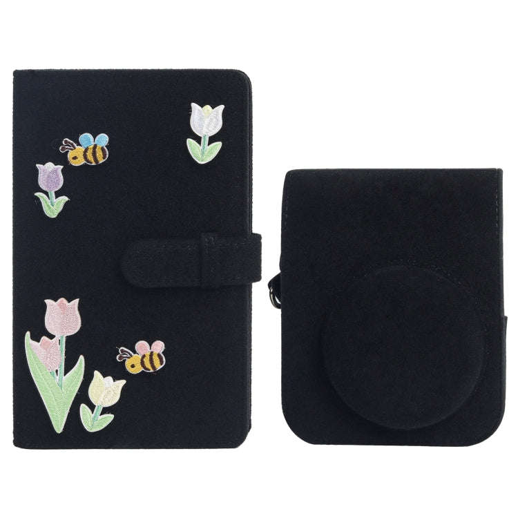 3 inch 96 Sheets Photo Album Felt Album(Tulip)