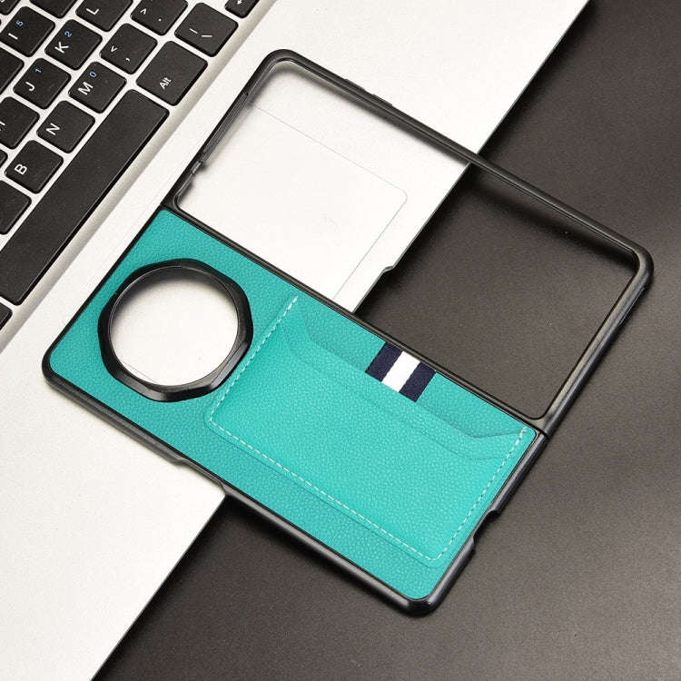 For Honor Magic V3 Litchi Texture Card Slot Phone Case(Green)