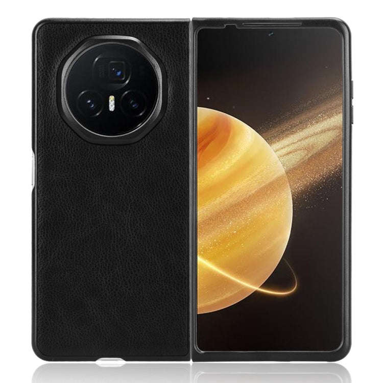 For Honor Magic V3 Litchi Texture Back Cover Phone Case(Black)