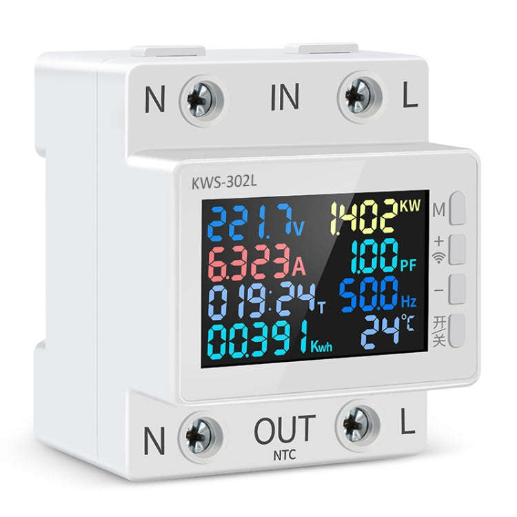 KWS-302L 170-270V Multifunctional AC Digital Display Rail Voltage and Current Monitoring Meter