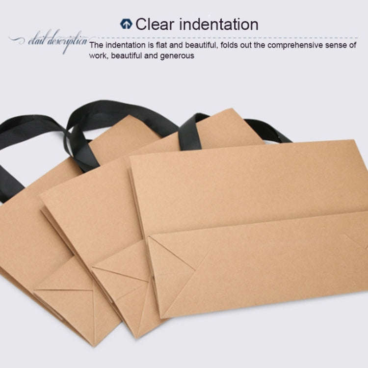 Buff Shopping Kraft Paper Bag Handbag, Size:M