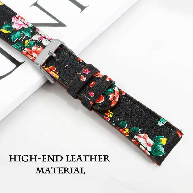 For Fitbit Versa 2 / Fitbit Versa / Fitbit Versa Lite Leather Watch Band with Round Tail Buckle(B...