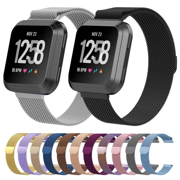 For Fitbit Versa 2 / Fitbit Versa / Fitbit Versa Lite Milanese Watch Band,, Large Size: 2.3x25.8c...